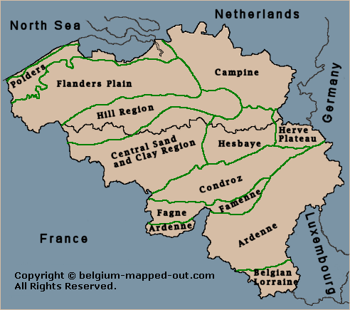 geographic regions of belgium