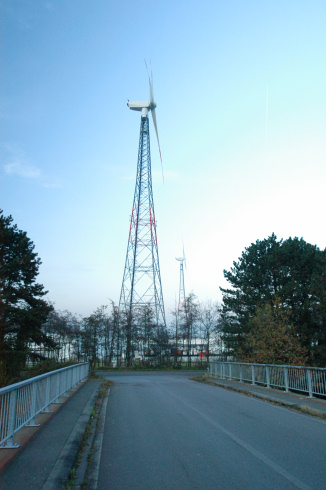 Wind farm in Laakdal on the Nike terrain