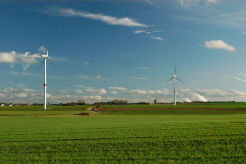 Wind farm in Villers-le-Bouillet
