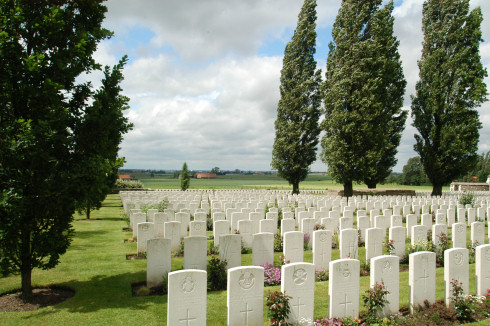 Tyne Cot Cemetery in Passendale