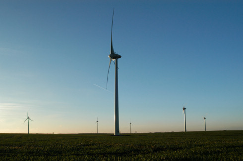 Wind farm in Marbais